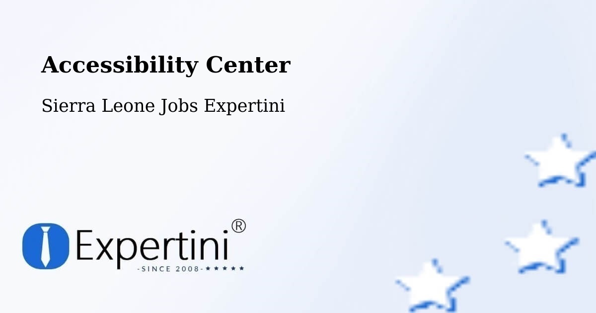 Accessibility Statement – Potoru - Sierra Leone Jobs Expertini