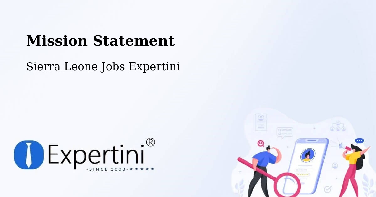 Corporate Mission – Potoru - Sierra Leone Jobs Expertini